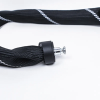 Serrures de sécurité de moto de vélo antivol noir ART 2 accessoires de cyclisme en acier de câble de chaîne pour des pièces de vélo de route de montagne