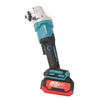Ensemble d'outils BSA 21V avec batterie au lithium, boîte à outils bleue, deux batteries et chargeur, clé à chocs électrique, perceuse, meuleuse - OEM disponible