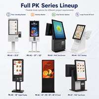Kiosco de Pago de Pantalla Dual de 15.6 Pulgadas con Impresora, Escáner de Código de Barras y Rotación de 90 Grados para Proyectos de Punto de Venta