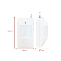 Détecteur de mouvement sans fil 433Mhz capteur d'alarme PIR pour système d'alarme de sécurité GSM/PSTN avec capteur infrarouge