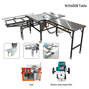 Scie à <span class=keywords><strong>table</strong></span> de haute précision WJ600B, fourniture directe d'usine, homologuée CE, équipement de découpe de panneaux en bois massif - Product Image 3