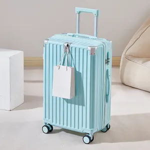 Valise de voyageスーツケースセットトラベルスーツケーススピナーラゲッジ4輪ラゲッジバッグはカップと充電を入れることができます