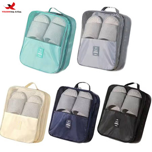 Sacs de transport de chaussures de voyage imperméables personnalisés et faciles à transporter, style moderne, sac de rangement pour chaussures avec fermeture frontale, commande en gros mixte prête à expédier - Product Image 1