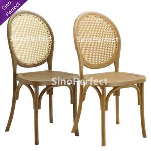 Silla Louis de Resina Plástica de Lujo al por Mayor con Cojín de Asiento y Respaldo Redondo para Comedor, Banquetes y Alquiler - Product Image 6