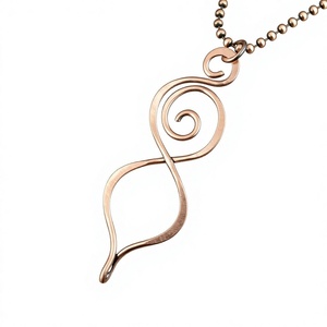 Collar de Cobre para Mujer con Diseño Simple, Adecuado para Uso Diario y Colección de Joyería de Moda - Product Image 1