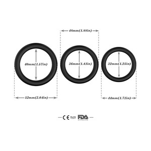 Kustom bentuk O cincin Penis silikon G Spot masturbasi cincin Pilates Penis mainan seks untuk pria - Product Image 5