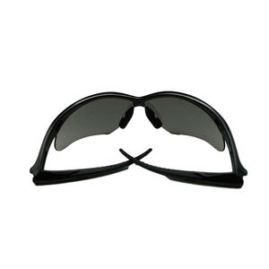 แว่นตานิรภัยแบบไม่มีขอบพร้อมกรอบสีดำเลนส์สีเทาและเคลือบป้องกันรอยขีดข่วน/ป้องกันหมอก250จุดที่10126 - Product Image 2