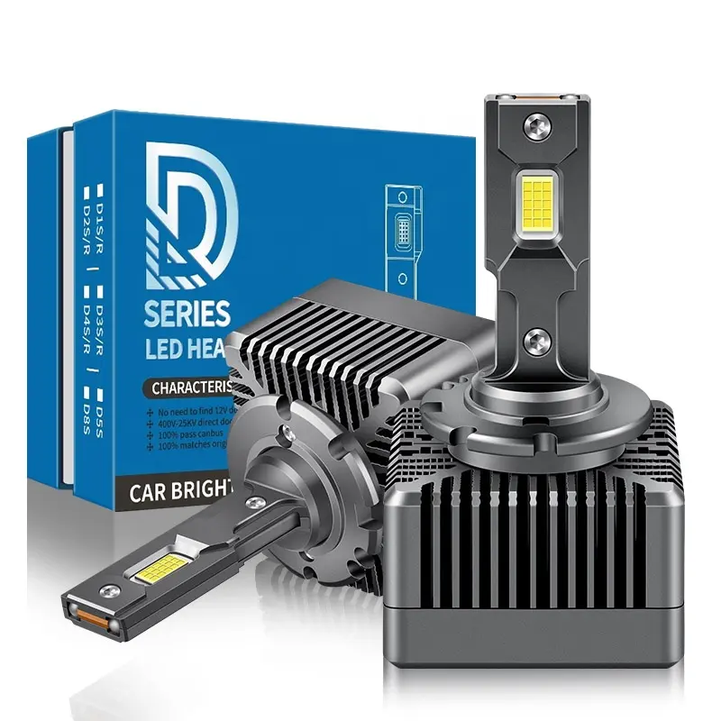 หลอดไฟหน้า LED D8S D5S D3S D2S D1S ชุด D ของแท้, หลอดไฟหน้ารถแบบ LED เปลี่ยนไฟหน้าได้สำหรับรถยนต์
