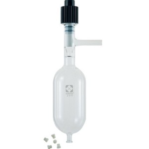 Sibata Drainage <b>Tank</b> 014520-100 <b>Glass</b> Cylindrical Bottle for Laboratory Use 3-Year Warranty - Product Image 4