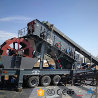 Usine mobile de broyeur de granit de gravier d'extraction d'or du Maroc
