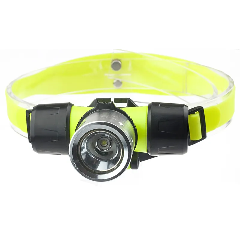 Headlights T6 Led Headlamp Diving Head Lamp Aluminum Alloy High Power 800 Lumen Abs+fiber Waterproof 3.7V