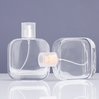 Flacon diffuseur de parfum en verre, 50ml, 100ml, grain de crocodile transparent