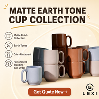 Ensemble de tasses en céramique de style nordique, couleur unie, avec poignée épaisse, pour café, thé, bureau, maison, vaisselle durable émaillée, cadeau, utilisation en gros sur le bureau