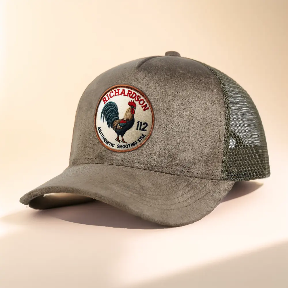 מפעל סיטונאי 5 פאנל לוגו רקמה 3d כובעי רשת זמש כובעי מותאם אישית כובעי גולף היפ הופ כובע משאית זמש