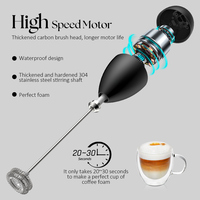 Mousseur à lait électrique rechargeable avec logo personnalisé, 800 mAh, Type-C, batteur à café portatif pour café, vente en gros, approvisionnement en vrac
