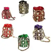 Buy Online Wholesale Lot Of Indian Handmade Women's Potli Bag Pouch Wedding  Favor Mehendi Ceremony Gifts - Zifiti.com 1036939