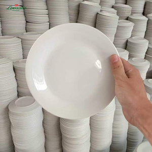 Assiettes en céramique blanches de qualité A en gros, multi-tailles, personnalisables avec logo, pour restaurants, hôtels et mariages - Product Image 1