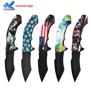 Nouveau couteau en acier inoxydable imprimé en 3D, manche tout en acier, multifonctionnel, pour le camping en plein air, la chasse, la survie, couteau de survie DIY OEM, pointe tombante - Product Image 1