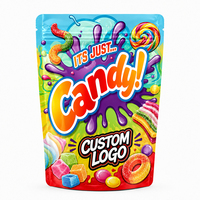 Sachet Doypack en Mylar avec fermeture éclair, imprimé sur mesure, de qualité alimentaire, pour bonbons gélifiés, avec mon logo