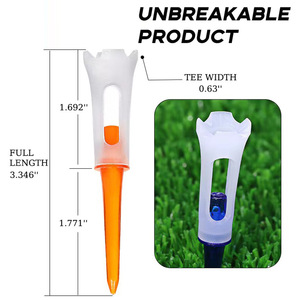 Durable Low-Resistance <b>Golf</b> <b>Tees</b> 83mm Plastic <b>Golf</b> Accessories with Wood Material Passen Brand PASSEN-070 - Product Image 1