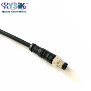 Rechte M8 3-polige gegoten kabel waterdichte mannelijke connector enkelzijdige kabel voor de luchtvaart - Product Image 2