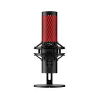 Microphone à condensateur en alliage d'aluminium USB-C Hyper Quadcast 2 haute résolution pour studio, éclairage RGB, micro de jeu PC, diffusion en direct sur ordinateur