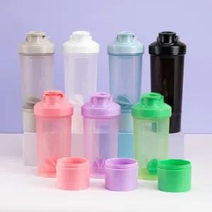 En çok satan BPA ücretsiz toptan 304 çelik karıştırma topu Protein Shaker sporcu shakerı şişe