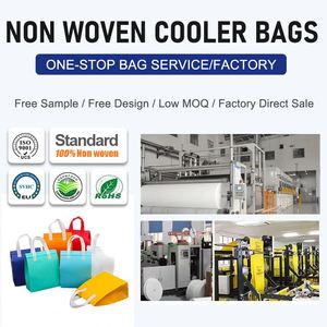 Reusable Eco Friendly Insulated Food Delivery Bag Custom Logo Camping Thermal Grocery Non-woven Cooler Bag - Product Image 6