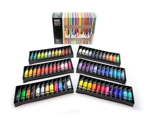<span class=keywords><strong>Winsor</strong></span> <span class=keywords><strong>Newton</strong></span> Set de Pintura Acrílica Liquitex Basics de 22 ml, 72 Colores, Embalaje Suelto para Pintura Artística en Lienzo, Vidrio y <span class=keywords><strong>Papel</strong></span> - Product Image 1