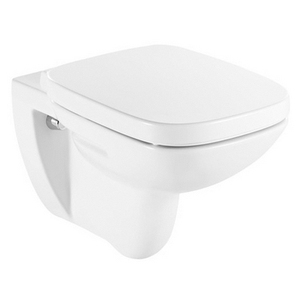 Inodoro suspendido con asiento de cierre suave y fijación oculta para uso en baños modernos - Product Image 1