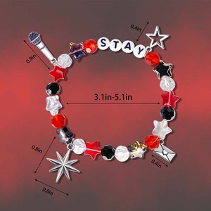 Pulseras de Cuentas de Cristal de Moda para Mujer, Pulsera con Colgante de Estrella, Joyería para Estudiantes, Regalos para Mejores Amigas - Product Image 6