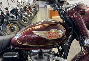 PRONTA ALL'USO: ULTIME OFFERTE 2025 - Moto Cruiser <span class=keywords><strong>Royal</strong></span> <span class=keywords><strong>Enfield</strong></span> <span class=keywords><strong>Bullet</strong></span> 350 Marrone in Vendita - Product Image 5