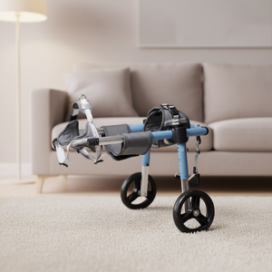 Fauteuils roulants <span class=keywords><strong>pour</strong></span> chiens, véhicule d'assistance <span class=keywords><strong>pour</strong></span> chiens handicapés, <span class=keywords><strong>fauteuil</strong></span> <span class=keywords><strong>roulant</strong></span> <span class=keywords><strong>pour</strong></span> la récupération des membres arrière, réglable sur 2 et 4 roues - Product Image 2