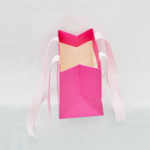 Bolsa de Papel de Regalo de Lujo para Cosméticos, Bolsa de Compras Personalizada de Moda para Boutique, con Asa de Cinta - Product Image 4