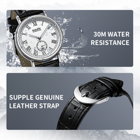 Montre chronographe mécanique automatique pour homme Mark Fairwhale, affichage de la date, style vintage, étanche, lumineuse, classique pour les affaires, FW-6059