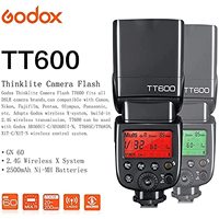 Flash d'appareil photo manuel Godox TT600 Speedlite GN60 Système sans fil 2,4 GHz X pour éclairage photographique hors appareil pour DSLR