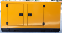 Groupe électrogène diesel silencieux portable à refroidissement par eau, triphasé, tension, fréquence et logo personnalisables pour l'Afrique, 20KVA 88KVA 125KW
