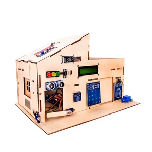 OKY1073 Smart Home Sensor Wooden House <b>DIY</b> Electronic Assembly STEM Learning <b>Kit</b> - Product Image 2