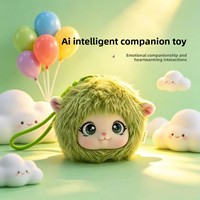 Poupée en peluche intelligente IA transfrontalière, interactive, apaisante, éducative, jouet compagnon, rembourrée en coton PP, sac OPP, cadeau pendentif