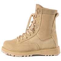 Bottes de randonnée tactiques ultra-légères pour hommes avec maille respirante, tige haute, semelle extérieure en caoutchouc pour l'automne et l'hiver