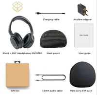 Casque OEM à réduction de bruit active, casque filaire ANC ODM personnalisé de haute qualité pour avion, portable