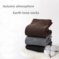 Chaussettes chaudes personnalisées en laine respirante sans couture imprimées de dessins animés épaisses au-dessus du genou pour femmes automne hiver