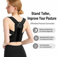 Correcteur de posture, soutien dorsal, ceinture de maintien des épaules, redresseur de dos réglable pour hommes et femmes, correction de la cyphose et soutien de la colonne vertébrale