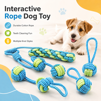 Vente en gros corde de coton durable jouets à mâcher pour chiens formation de chiots écologique fournitures interactives pour animaux de compagnie nettoyage des dents