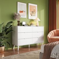 Luxe couloir en bois noir 6 tiroirs commode armoire de rangement organisateur tiroirs pour chambre