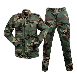 Fourniture en gros Uniformes tactiques BDU camouflage Jungle quatre couleurs Veste tactique Chemise et pantalon Uniforme Camo Suit