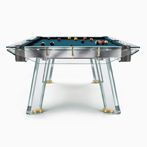 Mesa de <span class=keywords><strong>Billar</strong></span> de Vidrio Templado de Alta Gama, Tablero con Textura Transparente de Cristal, Juego Completo de Accesorios Incluido Tamaños: 6/<span class=keywords><strong>7</strong></span>/8/9 <span class=keywords><strong>pies</strong></span> - Product Image 6