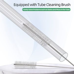 Kit tangki ikan kecil kustom kualitas tinggi tabung pemberi makan akuarium bergaya dengan ABS awet plastik akrilik kaca spons kecil air - Product Image 5