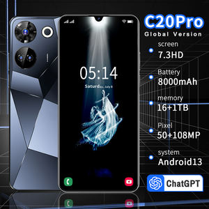 Coque de téléphone géométrique tendance |   Écran Waterdrop 108MP Multi-caméras LTE/CDMA 120Hz 4K LCD Anglais - Product Image 3