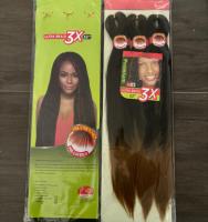 Échantillon Gratuit - Cheveux Synthétiques Tressés Pré-Étirés 3X Kinky Yaki de 52 Pouces pour Tresses - Vente en Gros - Extensions de Cheveux pour Tressage Facile